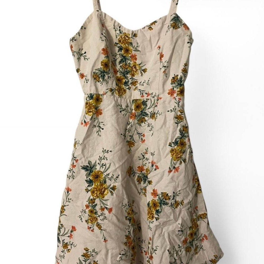 Old Navy Cream Green Sundress Spaghetti Strap Midi💗🌸🌿